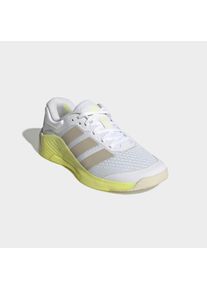 Trainingsschuh adidas Performance "DROPSET 4 POWER", Damen, Gr. 42,5, cloud wei&szlig;, wonder alumina, frozen lemon, Synthetik, Textil, Schuhe Trainingsschuh