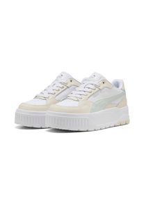 Sneaker Puma "KARMEN II IDOL", Damen, Gr. 42,5, Puma wei&szlig;, crme de mint, Leder, Schuhe Sneaker, f&uuml;r sportliche Anl&auml;sse, mit SoftFoam+ Einlegesohle, aus Leder
