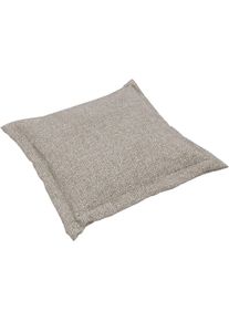 Dekokissen Musterring "MR LUCIA, das perfekte Komfort-Extra", beige (greige, unifarben), B:75cm H:75cm L:8cm, Faserb&auml;llchen, Dekokissen_Sitzkissen_Kissenh&uuml;llen, Dekokissen, Gem&uuml;tliches XXL-Format, passende Bez&uuml;ge & Musterring-Garantie