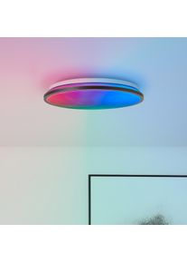 Brilliant LED Deckenleuchte "Heida", schwarz, &Oslash; 39,5cm H: 7cm, Leuchten, 2500 lm, &Oslash; 40 cm, Metall/Kunststoff, schwarz, LED Deckenleuchte