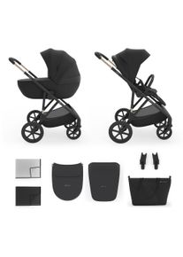 Kombi-Kinderwagen Kinderkraft "PRIME 3 2in1", Baby, venezian schwarz, Kinderwagen Kombi-Kinderwagen