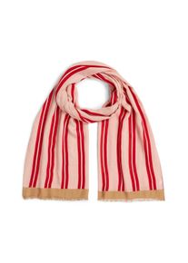 Modeschal Tommy Hilfiger "TH ELEVATED CHIC SCARF", Damen, foggy pink stripe, Web, Baumwollmischung, Modet&uuml;cher Modeschal