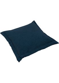 Dekokissen Musterring "MR LUCIA, das perfekte Komfort-Extra", blau (navy, unifarben), B:75cm H:75cm L:8cm, Faserb&auml;llchen, Dekokissen_Sitzkissen_Kissenh&uuml;llen, Dekokissen, Gem&uuml;tliches XXL-Format, passende Bez&uuml;ge & Musterring-Garantie