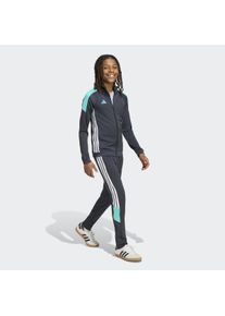 Trainingsanzug adidas Performance "TIRO 26 ESSENTIALS KIDS", Kinder, Gr. 176, grau (night grau, mint rush, wei&szlig;), Obermaterial: 100% Polyester, Sportanz&uuml;ge Trainingsanzug
