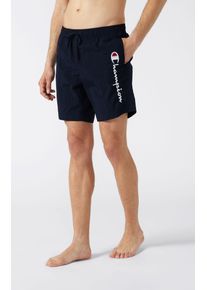 Badeshorts Champion "Icons Beachshort Long", Herren, Gr. M (48), N-Gr, blau (nny), Obermaterial: 100% Polyamid, Badehosen Badeshorts, sportlicher Stil, f&uuml;r sportliche Aktivit&auml;ten geeignet, aus Polyamid