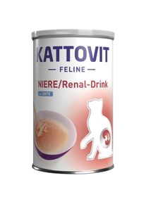 Kattovit Renal Drink mit Ente Katzensnacks Nierenfunktion unterst&uuml;tzend 12x135ml