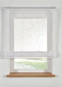 bonprix Rulou drapat cu imprimeu, cu poliester reciclat, alb, &Icirc;/Lă: 140/60 cm