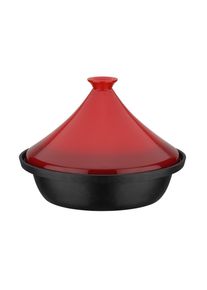 GSW , Rot, Schwarz , Metall, Keramik , 2 l , rund , ISO 9001 , backofengeeignet, rostfrei, hitzebest&auml;ndig, geschmacksneutral, optimale W&auml;rmeverteilung, leichte Reinigung, schadstofffrei gem&auml;&szlig; EU-Standards,nicht backofengeeignet ,