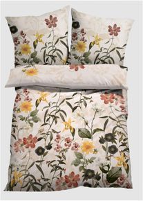 bonprix Lenjerie de pat din linou, bej, 1x 80/80 cm, 1x 135/200 cm