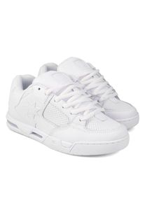 Sneaker DC Shoes "Command", Damen, Gr. 7,5(38,5), wei&szlig;, wei&szlig;, Obermaterial:52.53% Leder + 47.47% Synthetic., Schuhe Sneaker