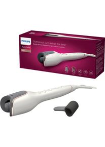 Lockendreher Philips "MoistureProtect Autocurler BHB878/00", gold (altwei&szlig;, grau, ros&eacute;goldfarben), Lockenst&auml;be, Damen, Kunststoff, Lockendreher, StyleCare Prestige, Curl-Boost-Technologie