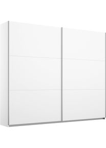 Schwebet&uuml;renschrank Rauch "AURELIO Kleiderschrank Garderobe", wei&szlig; (alpinwei&szlig;), B:218cm H:210cm T:59cm, Holzwerkstoff, Schr&auml;nke, Schwebet&uuml;renschrank, 3 verschiedene Ausstattungsvarianten Griffe aus Metall MADE IN GERMANY