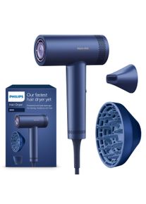Haartrockner Philips "Series 8000 BHD839/10", blau (meeresblau), Haartrockner, DamenB:16,9cm H:30,1cm T:13cm, Haartrockner, mit ThermoShield Technologie, 4 Hitze- und 3 Geschwindigkeitsstufen, B:16,9cm H:30,1cm T:13cm