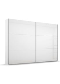 Schwebet&uuml;renschrank Rauch "AURELIO Kleiderschrank Garderobe", wei&szlig; (alpinwei&szlig;, hochglanz wei&szlig;), B:261cm H:210cm T:59cm, Holzwerkstoff, Schr&auml;nke, Schwebet&uuml;renschrank, 3 verschiedene Ausstattungsvarianten Griffe aus Metall MADE IN GERMANY