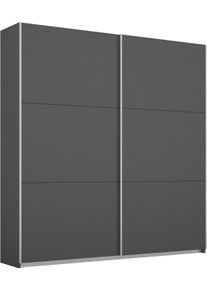 Schwebet&uuml;renschrank Rauch "AURELIO Kleiderschrank Garderobe", grau (graumetallic), B:175cm H:210cm T:59cm, Holzwerkstoff, Schr&auml;nke, Schwebet&uuml;renschrank, 3 verschiedene Ausstattungsvarianten Griffe aus Metall MADE IN GERMANY