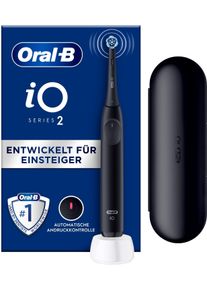 Elektrische Zahnb&uuml;rste Oral-B "iO Series 2", schwarz (night schwarz), Elektrozahnb&uuml;rsten, Elektrische Zahnb&uuml;rste, f&uuml;r die ultimative Reinigung, Reise-Etui