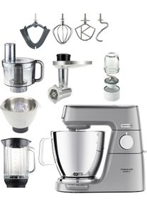 Kenwood K&uuml;chenmaschine "Titanium Chef Baker XL KVL85.704SI", silber (silberfarben), B:37cm H:40cm T:22,5cm, K&uuml;chenmaschinen, inkl. umfangreiches Zubeh&ouml;r, mit integrierter EasyWeigh Waage, K&uuml;chenmaschine