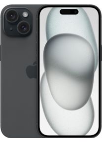 Apple Smartphone "iPhone 15", Energieeffizienz: B, schwarz, 128 GB, Mobiltelefone, Smartphone