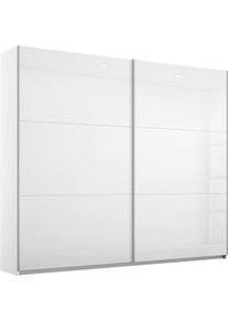 Schwebet&uuml;renschrank Rauch "AURELIO Kleiderschrank Garderobe", wei&szlig; (alpinwei&szlig;, hochglanz wei&szlig;), B:218cm H:210cm T:59cm, Holzwerkstoff, Schr&auml;nke, Schwebet&uuml;renschrank, 3 verschiedene Ausstattungsvarianten Griffe aus Metall MADE IN GERMANY