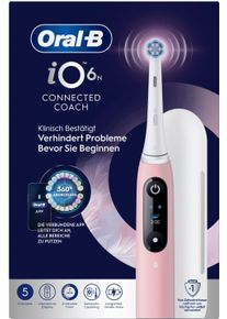 Elektrische Zahnb&uuml;rste Oral-B "iO Series 6 N", pink (pink sand), Elektrozahnb&uuml;rsten, Elektrische Zahnb&uuml;rste, Magnet-Technologie, Display & Reiseetui