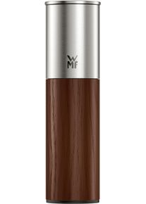 Gew&uuml;rzm&uuml;hle WMF "Nature Pro Edelstahl", braun (edelstahl, braun), B:6,3cm H:21,5cm T:6,3cm &Oslash;:6,3cm, K&uuml;chenm&uuml;hlen, Gew&uuml;rzm&uuml;hle, Keramikmahlwerk, einstellbarer Mahlgrad, Aromaschutzdeckel, Holz
