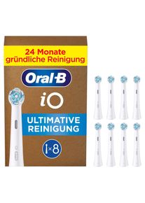Aufsteckb&uuml;rsten Oral-B "iO Ultimative Reinigung", wei&szlig;, Zahnb&uuml;rstenk&ouml;pfe, 8 Stk., Aufsteckb&uuml;rsten, Original Aufsteckb&uuml;rsten f&uuml;r elektrische Oral-B iO Zahnb&uuml;rsten