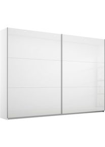 Schwebet&uuml;renschrank Rauch "AURELIO Kleiderschrank Garderobe", wei&szlig; (alpinwei&szlig;, hochglanz wei&szlig;), B:261cm H:210cm T:59cm, Holzwerkstoff, Schr&auml;nke, Schwebet&uuml;renschrank, 3 verschiedene Ausstattungsvarianten Griffe aus Metall MADE IN GERMANY