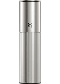 Gew&uuml;rzm&uuml;hle WMF "Signature Pro, aus Edelstahl", silber (edelstahl), B:10cm H:6cm T:25cm, K&uuml;chenm&uuml;hlen, Gew&uuml;rzm&uuml;hle, Keramikmahlwerk, einstellbarer Mahlgrad, magnetischer Deckel