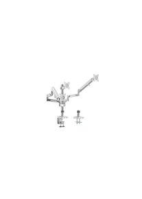 Logilink Monitor-Halterung "BP0090", silber (ohne farbbezeichnung), B:46cm H:14,1cm T:60,5cm, Ger&auml;tehalterungen, Monitor-Halterung