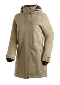 Winterjacke Maier Sports "Lisa 2.1", Damen, Gr. 46, beige (dunkelbeige), 100% Polyester, Jacken Winterjacke, Damen Mantel, atmungsaktiver Wintermantel, wasserdicht, Regular Fit