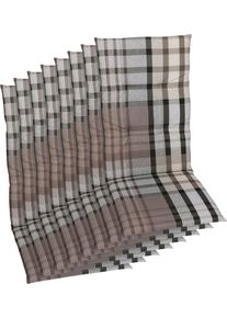 Hochlehnerauflage GO-DE, braun, B:48cm T:118cm, Baumwolle, Polyester, Polsterauflagen, Hochlehnerauflage, in verschiedenen Ausf&uuml;hrungen