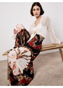 Palazzohose Apricot "Hose", Damen, Gr. L (40), N-Gr, gr&uuml;n (khaki), gewebt, Obermaterial: 100% Viskose CV., gemustert, Hosen Palazzohose, mit Batikmuster