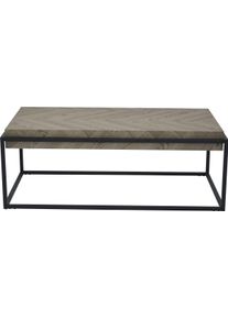 Couchtisch Hela "CARLOS", grau (fischgr&auml;t, hellgrau, matt schwarz, fischgr&auml;t, hellgrau), B:114cm H:42cm T:64cm, Tische, Couchtisch, Tischplatte 100 mm stark