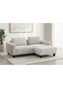 Sit & More Ecksofa SIT & MORE "Concept", ivory, B:226cm H:84cm T:167cm, 100% Polyester, Sofas, Ecksofa, Modernes Sofa in drei Fu&szlig;farben zur Auswahl