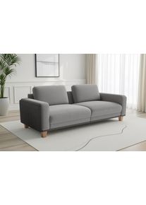 Sit & More Big-Sofa SIT & MORE "Concept", grau, B:226cm H:84cm T:93cm, 100% Polyester, Sofas, Big-Sofa, Modernes Sofa in drei Fu&szlig;farben zur Auswahl