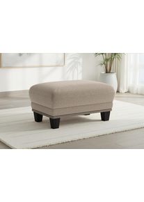 Sit & More Polsterhocker SIT & MORE "Concept", taupe, B:90cm H:46cm T:60cm, 100% Polyester, Hocker, Polsterhocker, mit Buchefu&szlig; in drei Farben zur Auswahl
