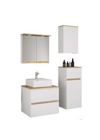 Waschtisch Vcm "5 tlg. Badm&ouml;bel-Set mit Waschbecken Cosila-A 60 cm", wei&szlig;, B:100cm T:47cm, Waschtische, Waschtisch