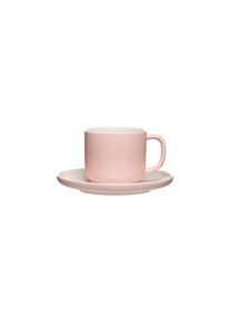 Ritzenhoff & Breker Tasse RITZENHOFF & BREKER "Kaffeetasse mit Untertasse Jasper 240 ml", rosa, 2 tlg., Keramik, Trinkgef&auml;&szlig;e, Tasse