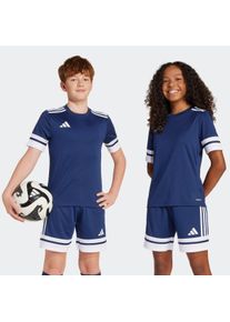 Fu&szlig;balltrikot adidas Performance "SQUADRA 25 KIDS TRIKOT", Kinder, Gr. 176, blau (team navy blau 2, wei&szlig;), Obermaterial: 100% Polyester, Rundhals, Trikots Fu&szlig;balltrikot, f&uuml;r Kinder, mit AEROREADY-Technologie, aus Polyester, Kurzarmdesign
