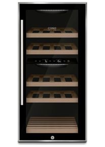 CASO GERMANY CASO Weink&uuml;hlschrank "644", Energieeffizienz: G, schwarz, B:39,7cm H:82,2cm T:50cm, Weink&uuml;hlschr&auml;nke, WineComfort 24 black, Weink&uuml;hlschrank