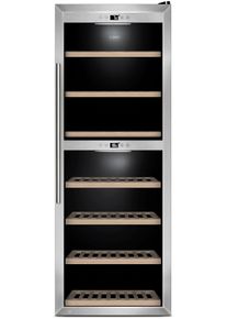 CASO GERMANY CASO Weink&uuml;hlschrank "WineComfort 1260 Smart", Energieeffizienz: G, schwarz (silberfarben), B:60cm H:158cm T:63cm, Weink&uuml;hlschr&auml;nke, Weink&uuml;hlschrank