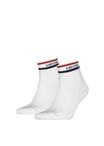 Socken LEVI'S, Damen, Gr. 39-42, Sockengr&ouml;&szlig;e, wei&szlig; (iconic), Obermaterial: 80% Baumwolle, 17% Polyester, 2% Elasthan, 1% Polyamid, Socken Socken