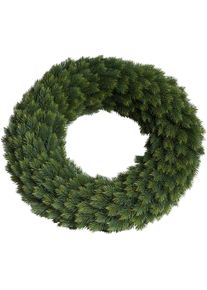 Kunstkranz BOTANIC-HAUS "Edel-Adventskranz beidseitig", gr&uuml;n, B:62cm H:14cm T:62cm &Oslash;:62cm, Kunststoff, Kunstpflanzen, Kunstkranz