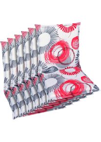 Sitzauflage GO-DE, rot, B:50cm H:6cm T:100cm, Baumwolle, Polyester, Polyurethan, Polsterauflagen, Sitzauflage, Ma&szlig;e ca.: 50 cm x 100 cm x 6 cm