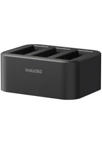Insta360 Akku-Ladestation "Schnelllade-Hub f&uuml;r die Insta360 Ace Serie", schwarz, B:7,4cm H:5,6cm T:3,1cm, Ladeger&auml;te, Akku-Ladestation
