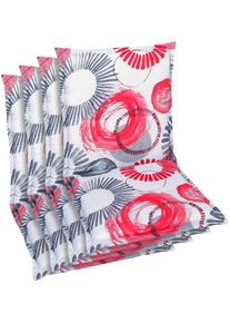 Sitzauflage GO-DE, rot, B:50cm H:6cm T:100cm, Baumwolle, Polyester, Polyurethan, Polsterauflagen, Sitzauflage, Ma&szlig;e ca.: 50 cm x 100 cm x 6 cm