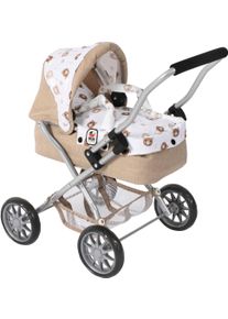 Bayer Chic 2000 Puppenwagen CHIC2000 "Smarty, Mini-Kuschelwagen", rosa (b&auml;rchen), Puppenwagen, KinderB:56cm H:56cm T:56cm, Kunststoff, Metall, Stoff, Puppenwagen, mit herausnehmbarer Tragetasche, B:56cm H:56cm T:56cm