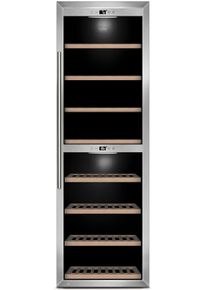 CASO GERMANY CASO Weink&uuml;hlschrank "730", Energieeffizienz: G, grau (schwarz), B:59,5cm H:186cm T:70,5cm, Weink&uuml;hlschr&auml;nke, WineComfort 1800 Smart, Weink&uuml;hlschrank