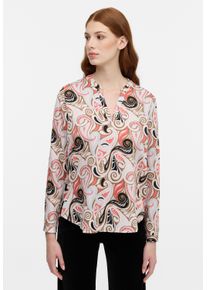 Longbluse Eterna "LOOSE FIT", Damen, Gr. 36, rot (rouge), 100% Baumwolle, Blusen Longbluse
