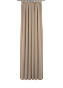 Vorhang Adam "Uni Collection", braun (hellbraun), B:142cm H:385cm, Baumwolle (Bio-Baumwolle), Gardinen, Vorhang, aus 100% Bio-Baumwolle, Vorhang nach Wunschma&szlig;
